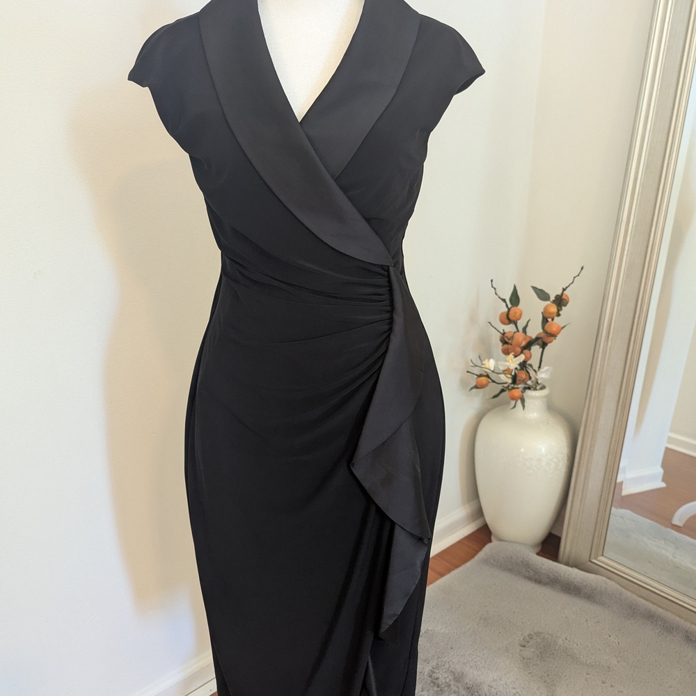 Elegant Black Wrap Dress